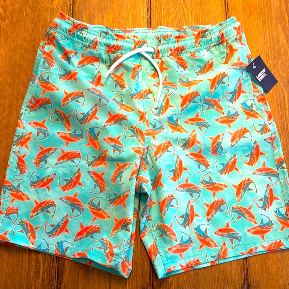 Brand New Boys Lands End Swim Trunks